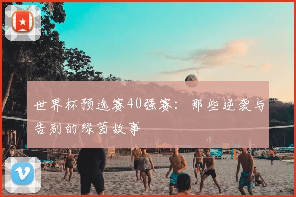 世界杯预选赛40强赛:那些逆袭与告别的绿茵故事